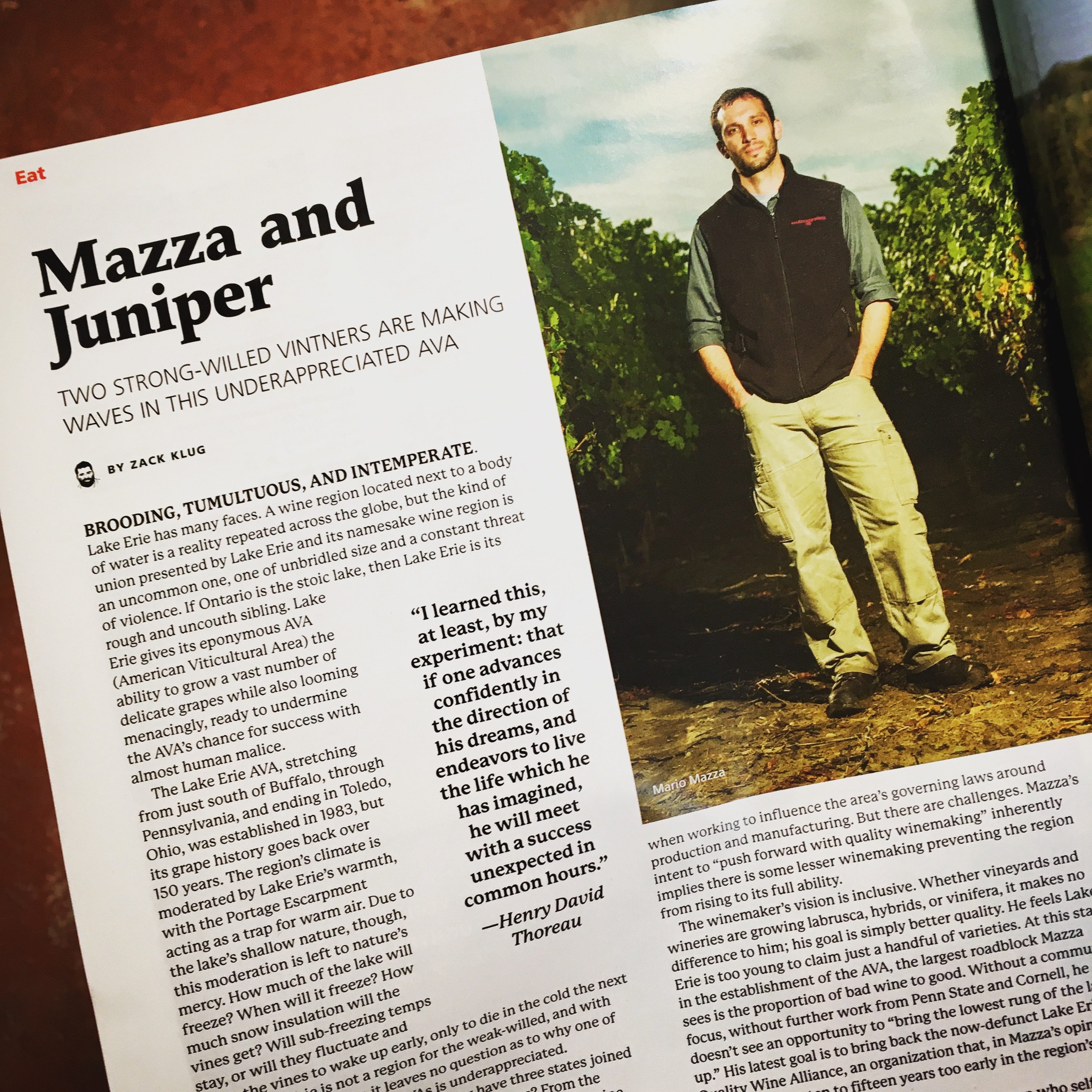 Mazza and Juniper: Two strong-willed vintners are making waves in this underappreciated AVA