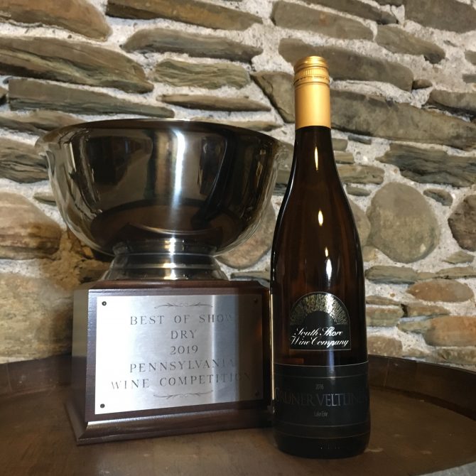 South Shore Gruner Veltliner PA Wine Competition Best in Show