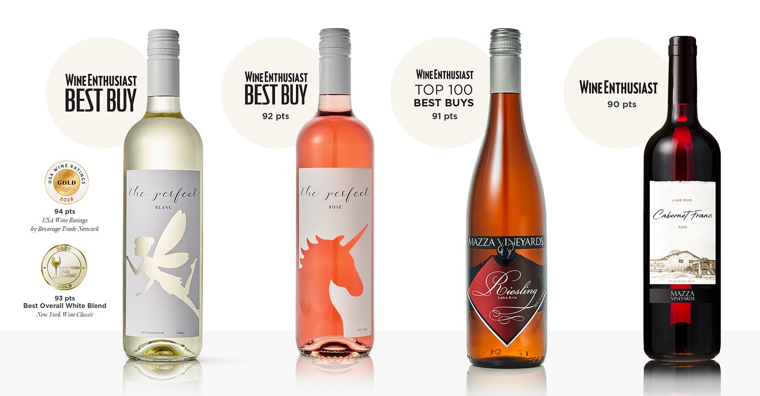 UPDATE: Mazza Wines recognized as “Top 100 Best Buy” and gold medal winners
